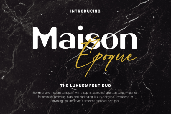 Maison Époque Duo Font Review for Branding